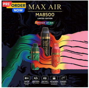 Read more about the article Mr Fog Max Air Ma8500 Rechargeable 8500 Puffs Disposable Vape