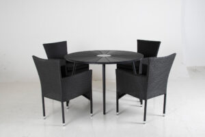 Read more about the article Elevate Your Dining Experience with Stylish Black Rattan Dining Chairs
