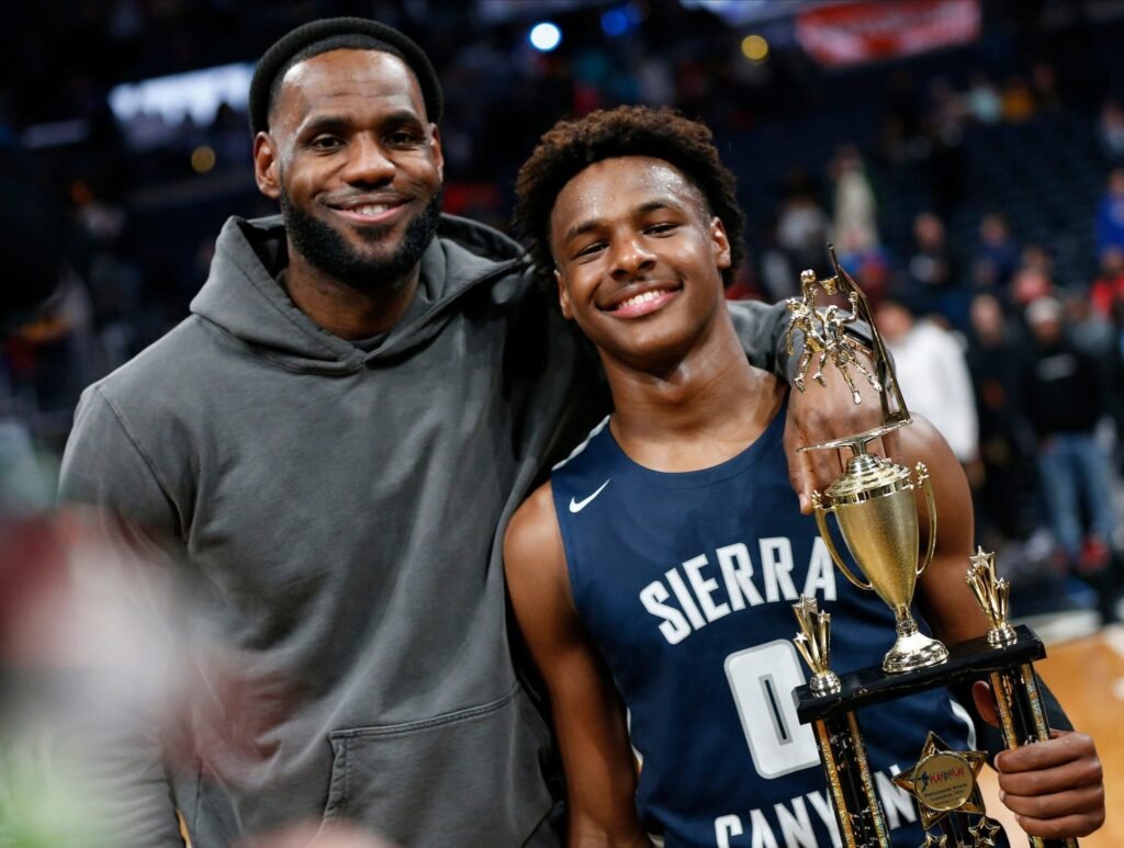 Bronny James vs. LeBron James Stats